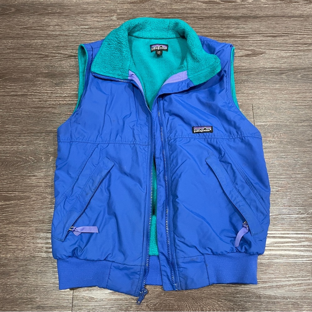 Vintage 90s Patagonia Windbreaker Zip Up Vest Retro Style